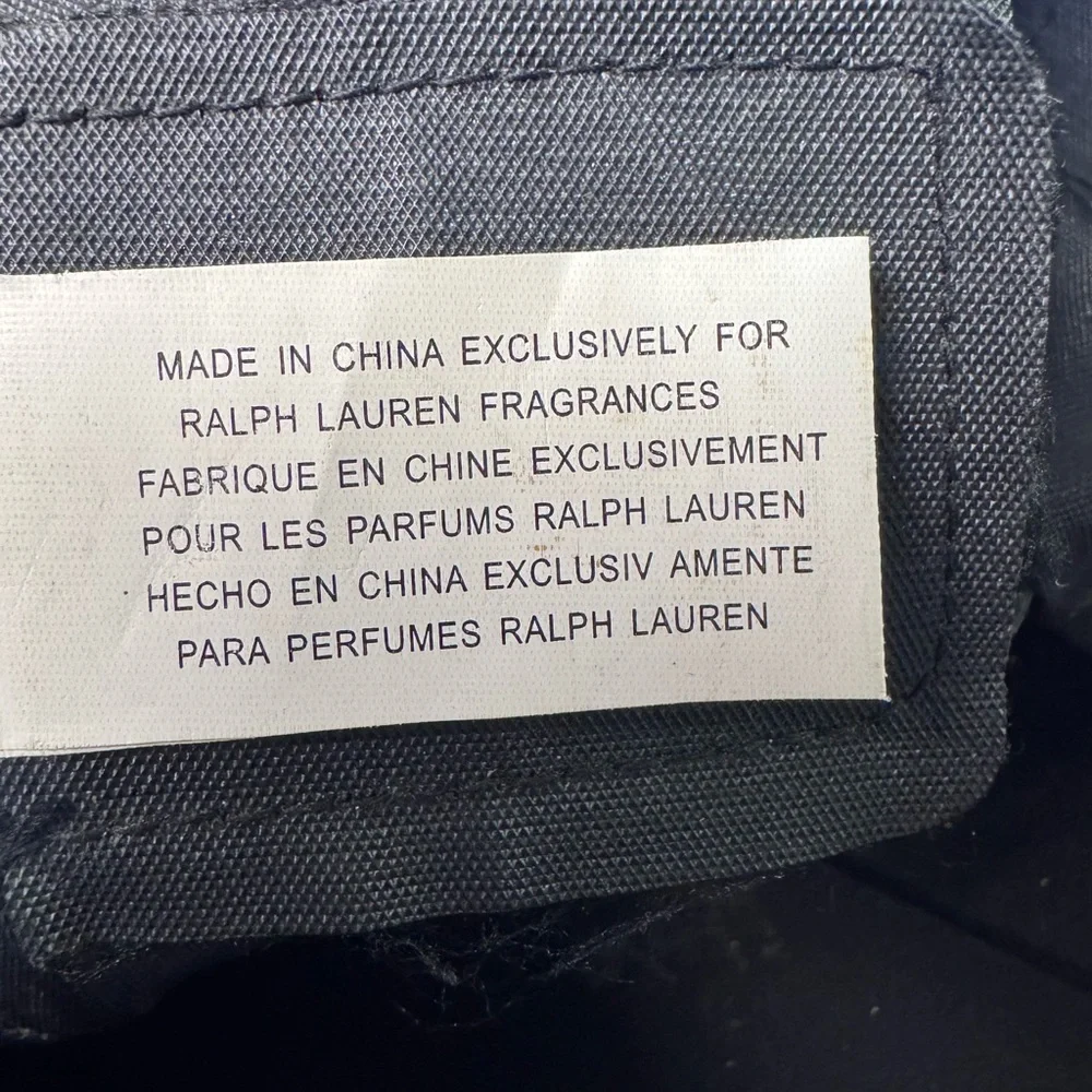 Ralph Lauren Polo Fragrences Black Unisex Duffel Bag Overnighter NICE